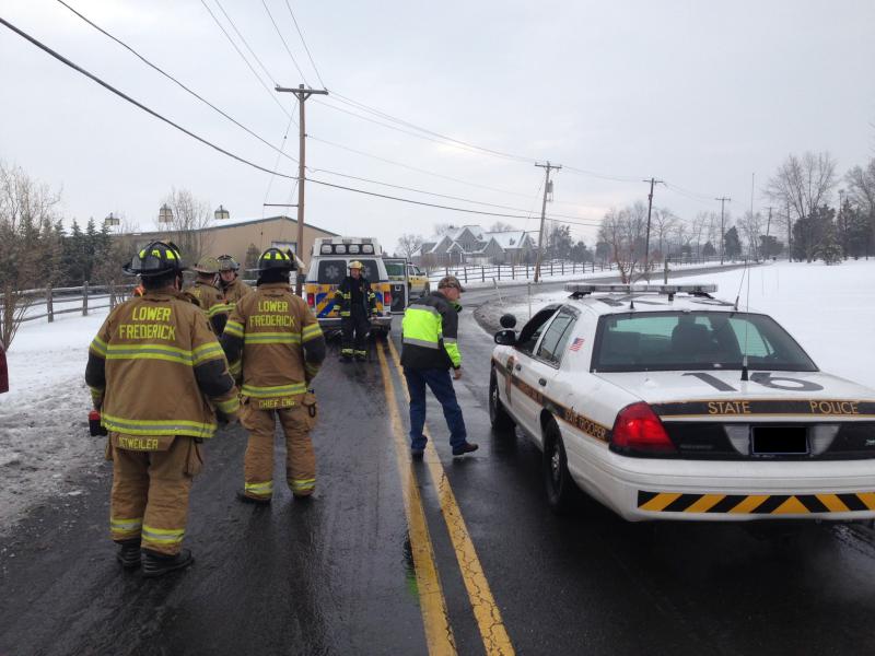 Vehicle Accident - Grubb Rd. - Upper Salford Twp. - 03/02/2015